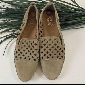 Franco Sarto Suede Espadrilles Flats Loafers